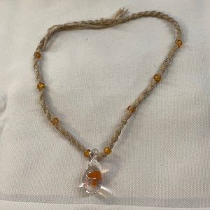 super cute mushroom necklace